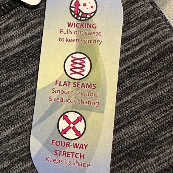 Capri - Two-Tone charcoal leggings - Picture 2 of 5